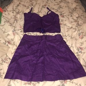 Top and skirt set